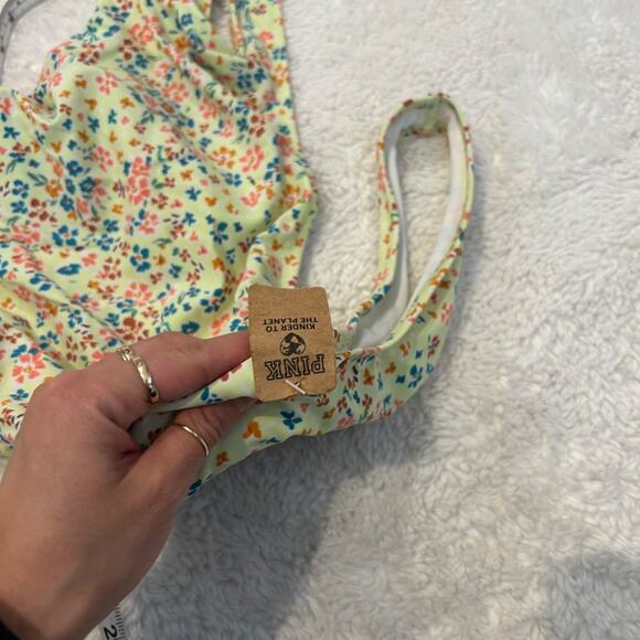 NWT Victoria's Secret Pink One Piece Swimsuit Floral Resort Beach Summer Sz XL - Picture 5 of 7